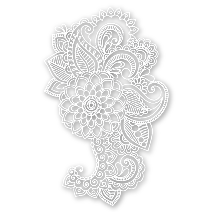 Mandala Ornament (White) - Kromebody