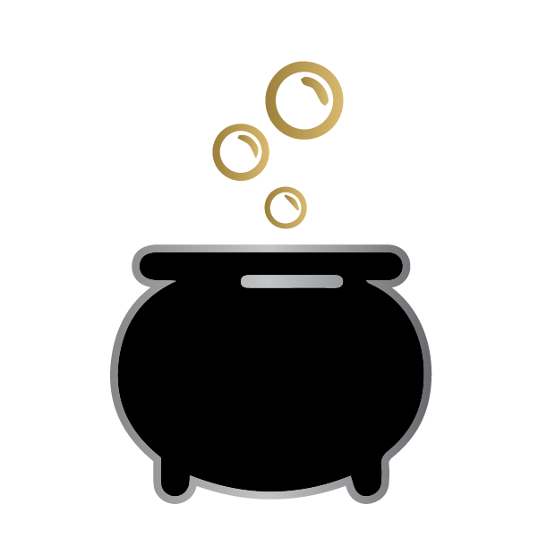 Harry Potter: cauldron (silver & gold) - Kromebody