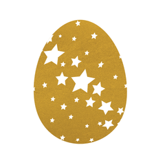 Easter Egg With Stars (Gold) - Kromebody