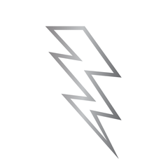 Old School Silver Lightning Bolt - Kromebody