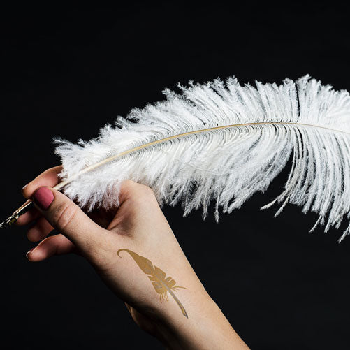 Harry Potter: Feather Quill Pen (Gold & Silver) - Kromebody