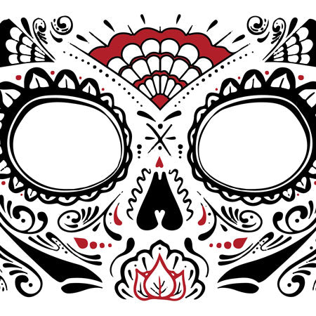 Día de los Muertos face tattoo - Kromebody