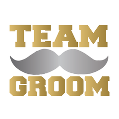 Team Groom with Mustache - Gold/Silver - Kromebody