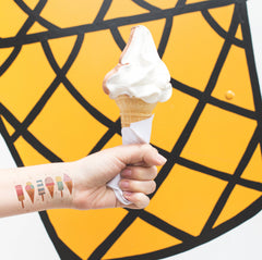 Colorful ice creams