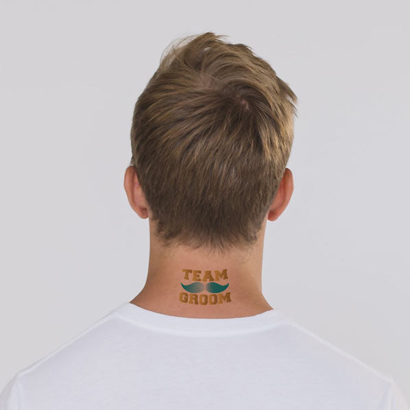 Team Groom with Mustache - Gold/Silver - Kromebody