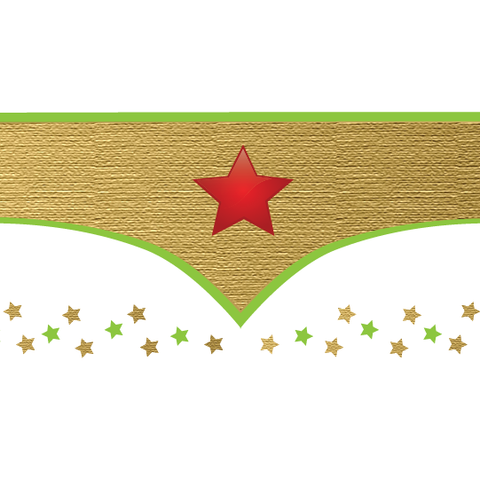 Glow-in-the-dark: Wonder Woman Temporary Face Tattoo - Kromebody