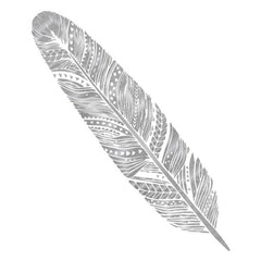 Silver Boho Feather - Kromebody
