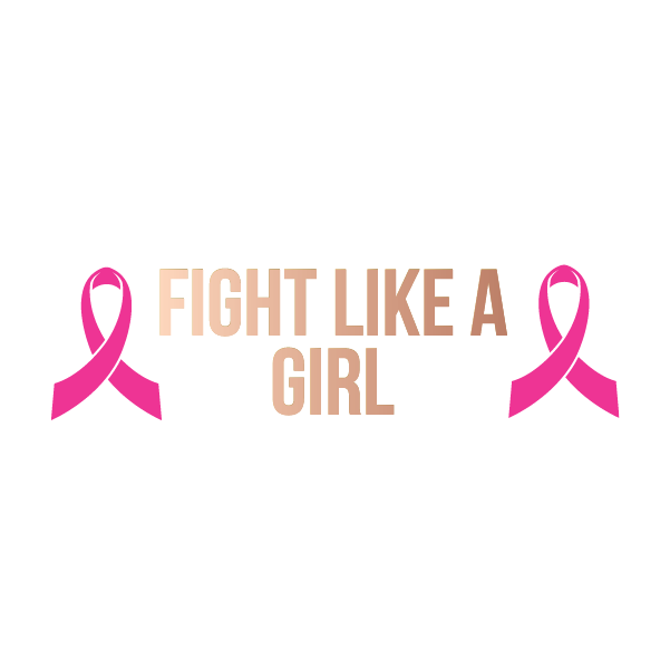 Breast Cancer - Fight Like A Girl Pink Ribbon Bracelet (Rose gold) - Kromebody