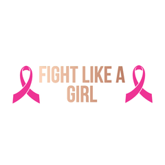 Breast Cancer - Fight Like A Girl Pink Ribbon Bracelet (Rose gold) - Kromebody